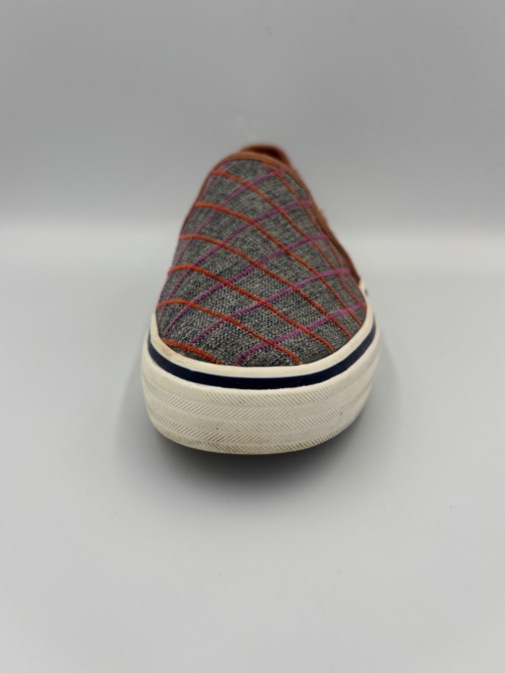 Keds Double Decker Windowpane Plaid Slip On Sneakers WF55720 size 7.5 - Picture 11 of 14